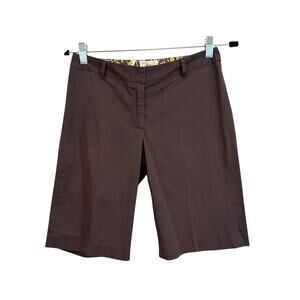 Milly Bermuda Shorts 0 Brown